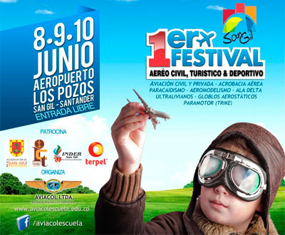 Festival A�reo Civil y Deportivo en San Gil
