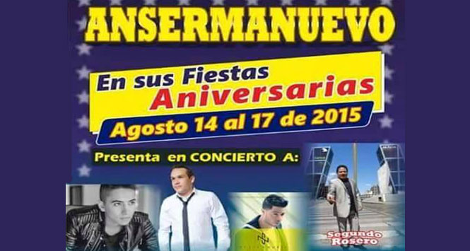Fiestas Aniversarias, del Bordado y el Calado 2015 en Ansermanuevo, Valle del Cauca