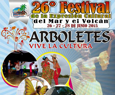 Festival del Mar y del Volcán 2015 en Arboletes, Antioquia