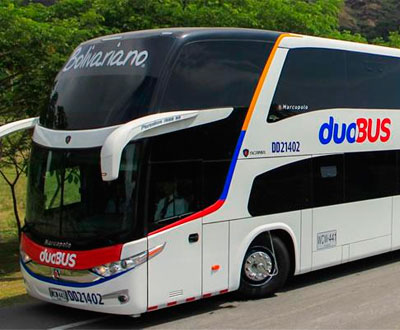 Bolivariano presentó sus nuevas rutas con altura duoBus Bolivariano presentó sus nuevas rutas con altura duoBus