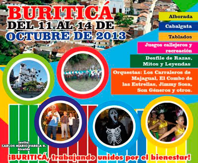 Fiestas de Razas, Mitos y Leyendas en Buriticá, Antioquia
