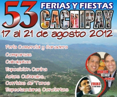 Ferias y fiestas 2012 en Cachipay, Cundinamarca Ferias y fiestas 2012 en Cachipay, Cundinamarca