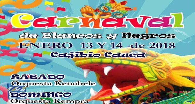 Carnaval Blancos y Negros 2018 en Cajibio, Cauca Carnaval Blancos y Negros 2018 en Cajibio, Cauca