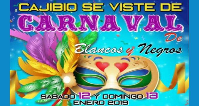 Carnaval de Blancos y Negros 2019 en Cajibío, Cauca