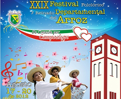 Festival Folclórico y Reinado Departamental del Arroz en Campoalegre Festival Folclórico y Reinado Departamental del Arroz en Campoalegre