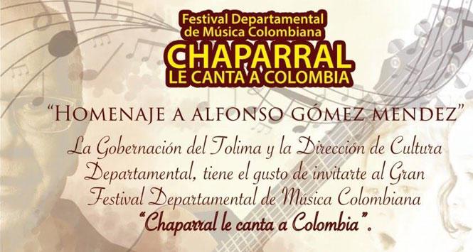 Festival Departamental de Música Colombiana 2017 en Chaparral, Tolima