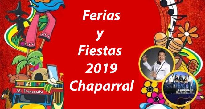 Ferias y Fiestas 2019 en Chaparral, Tolima