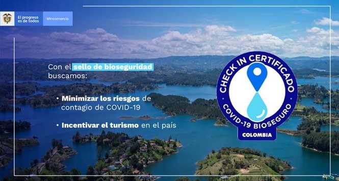 Colombia lanza sello de bioseguridad Colombia lanza sello de bioseguridad
