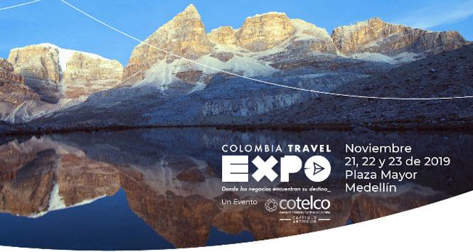 Colombia Travel Expo 2019 del 21 al 23 de noviembre en Medellín