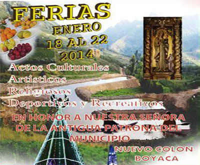 Ferias en Nuevo Colón, Boyacá Ferias en Nuevo Colón, Boyacá