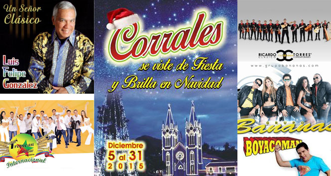 Fiestas Decembrinas 2015 en Corrales, Boyacá