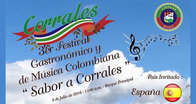 Festival Gastronómico y de Música Colombiana 2016 en Corrales, Boyacá Festival Gastronómico y de Música Colombiana 2016 en Corrales, Boyacá