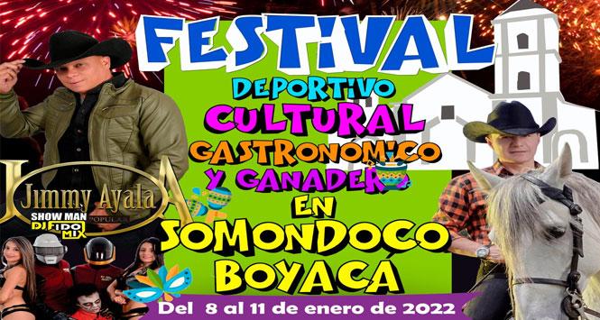 Festival Deportivo, Cultural, Gastronómico y Ganadero 2022 en Somondoco, Boyacá