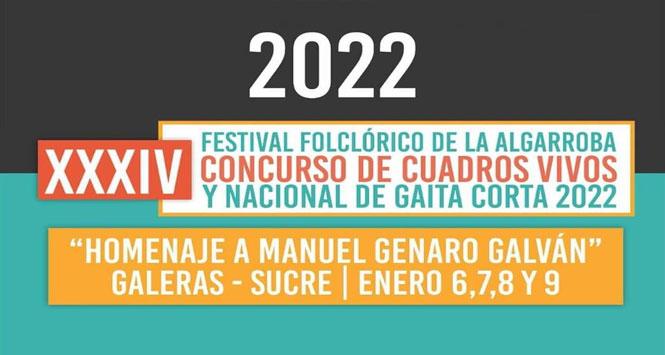 Festival Folclórico de la Algarroba 2022 en Galeras, Sucre