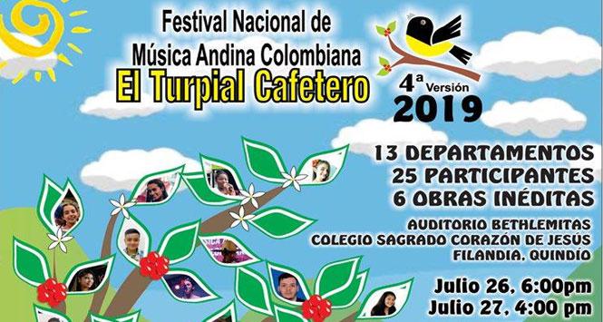 Festival Nacional de Música Andina Colombiana El Turpial Cafetero 2019 en Filandia, Quindío Festival Nacional de Música Andina Colombiana El Turpial Cafetero 2019 en Filandia, Quindío