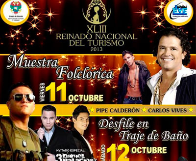 Carlos Vives en el Reinado Nacional del Turismo en Girardot, Cundinamarca Carlos Vives en el Reinado Nacional del Turismo en Girardot, Cundinamarca