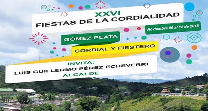 Fiestas de la Cordialidad 2018 en Gómez Plata, Antioquia