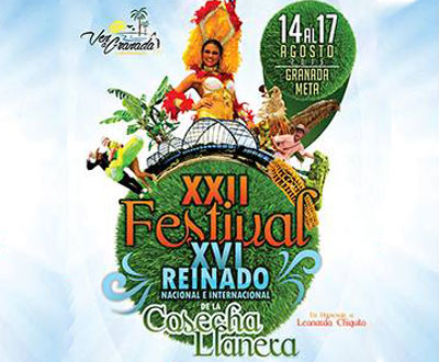 Festival y Reinado Nacional de la Cosecha Llanera 2015 en Granada, Meta Festival y Reinado Nacional de la Cosecha Llanera 2015 en Granada, Meta