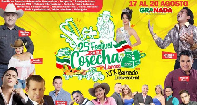 Festival de la Cosecha Llanera 2018 en Granada, Meta Festival de la Cosecha Llanera 2018 en Granada, Meta