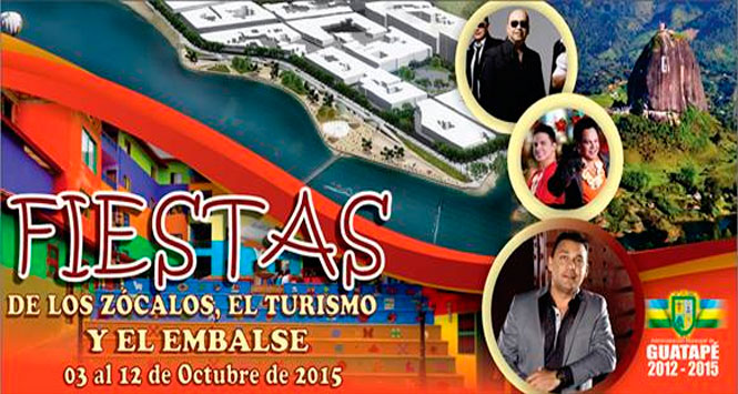Fiestas de los Zócalos, El Turismo y El Embalse en Guatapé, Antioquia Fiestas de los Zócalos, El Turismo y El Embalse en Guatapé, Antioquia