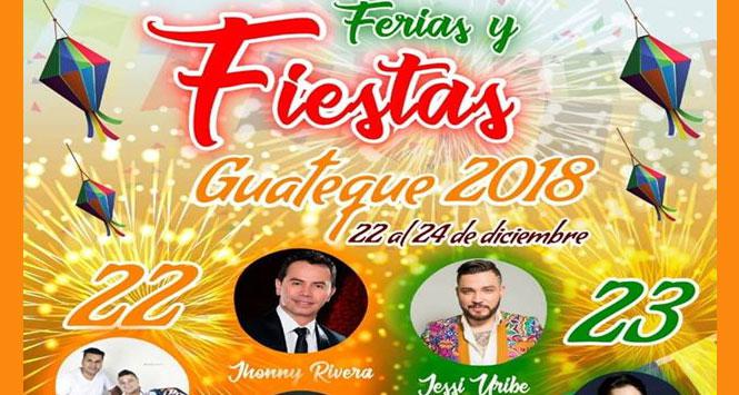 Ferias y Fiestas 2018 en Guateque, Boyacá