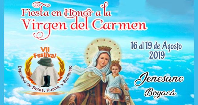 Fiesta en Honor a la Virgen del Carmen 2019 en Jenesano, Boyacá Fiesta en Honor a la Virgen del Carmen 2019 en Jenesano, Boyacá
