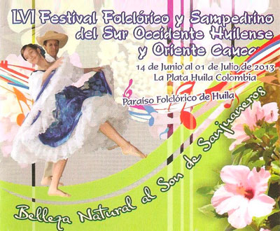 Festival Folclórico y Sampedrino en La Plata, Huila Festival Folclórico y Sampedrino en La Plata, Huila