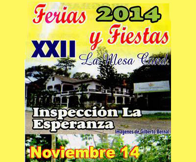 Ferias y Fiestas en La Mesa, Cundinamarca Ferias y Fiestas en La Mesa, Cundinamarca