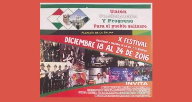 Festival Folclórico y Cultural de la Sal y El Retorno 2016 en La Salina, Casanare