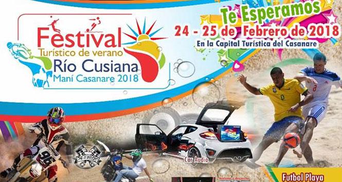 Festival Turístico de Verano Río Cusiana 2018 en Maní, Casanare