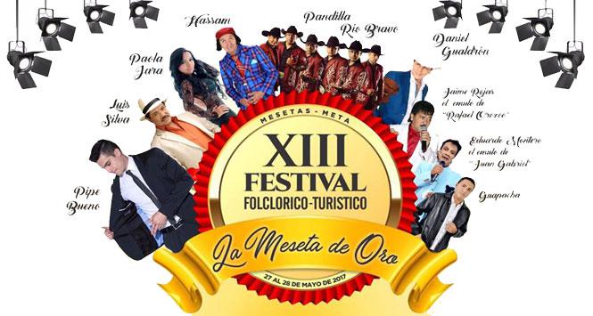 Festival Folclórico y Turístico La Meseta de Oro 2017 en Mesetas, Meta