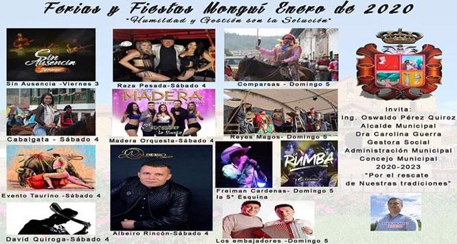 Ferias y Fiestas 2020 en Monguí, Boyacá Ferias y Fiestas 2020 en Monguí, Boyacá