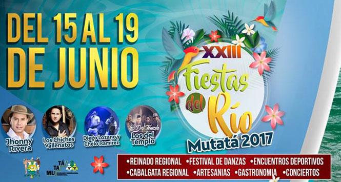 Fiestas del Río 2017 en Mutatá, Antioquia