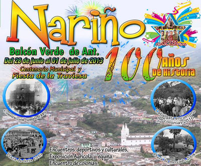 Centenario y Fiestas de la Traviesa en Nariño, Antioquia Centenario y Fiestas de la Traviesa en Nariño, Antioquia
