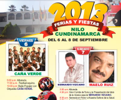 Ferias y Fiestas 2013 en el Nilo, Cundinamarca Ferias y Fiestas 2013 en el Nilo, Cundinamarca