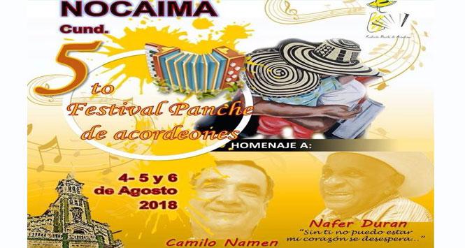 Festival Panche de Acordeones 2018 en Nocaima, Cundinamarca