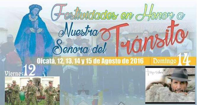 Festividades 2016 en Oicatá, Boyacá Festividades 2016 en Oicatá, Boyacá