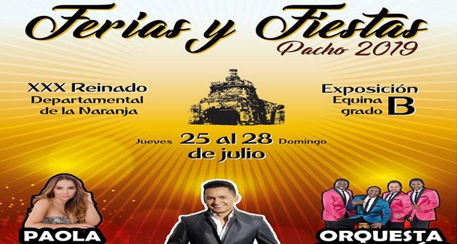 Ferias y Fiestas 2019 en Pacho, Cundinamarca