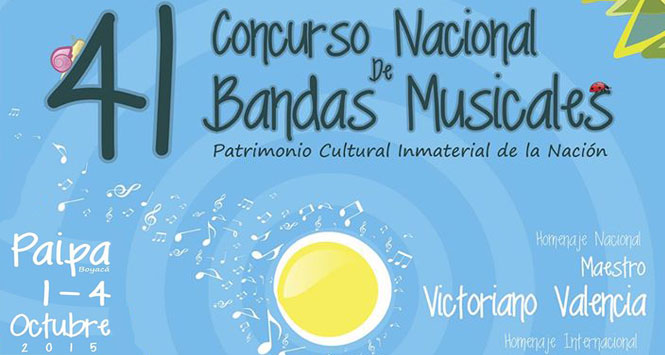 Programación Concurso Nacional de Bandas Musicales 2015 en Paipa, Boyacá Programación Concurso Nacional de Bandas Musicales 2015 en Paipa, Boyacá