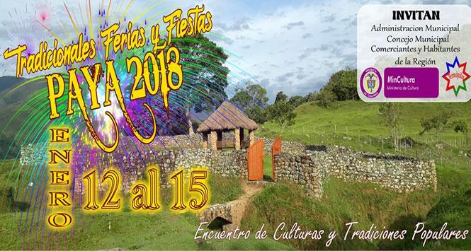 Ferias y Fiestas 2018 en Paya, Boyacá Ferias y Fiestas 2018 en Paya, Boyacá