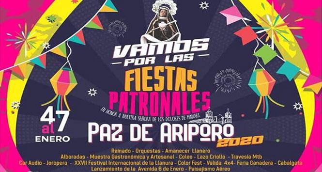 Fiestas Patronales 2020 en Paz de Ariporo, Casanare Fiestas Patronales 2020 en Paz de Ariporo, Casanare