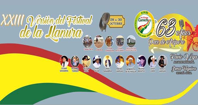Festival de la Llanura 2016 en Paz de Ariporo, Casanare Festival de la Llanura 2016 en Paz de Ariporo, Casanare