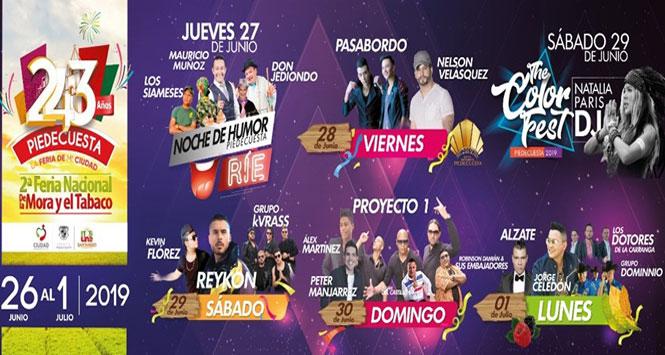 Feria Nacional de la Mora y el Tabaco 2019 en Piedecuesta, Santander Feria Nacional de la Mora y el Tabaco 2019 en Piedecuesta, Santander