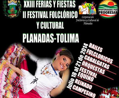 Programación Ferias y Fiestas en Planadas, Tolima