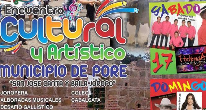 Encuentro Cultural y Artístico 2018 en Pore, Casanare