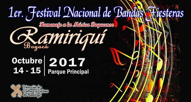 Festival Nacional de Bandas Fiesteras 2017 en Ramiriquí, Boyacá