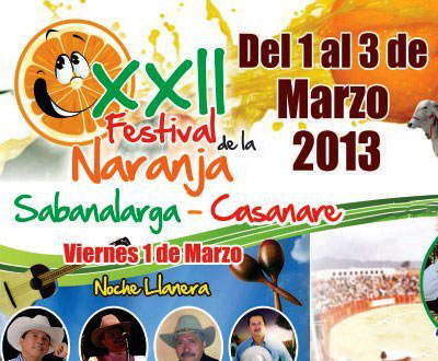 Festival de la Naranja en Sabanalarga, Casanare Festival de la Naranja en Sabanalarga, Casanare
