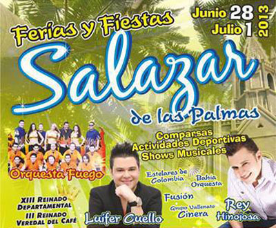 Ferias y Fiestas en Salazar de Las Palmas, Norte de Santander Ferias y Fiestas en Salazar de Las Palmas, Norte de Santander