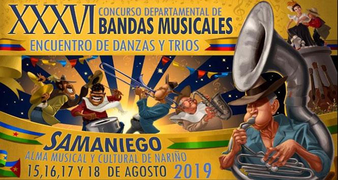 Concurso Departamental de Bandas Musicales 2019 en Samaniego, Nariño