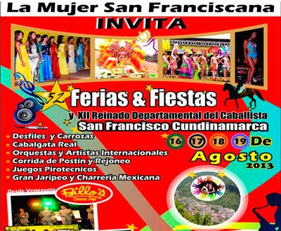 Ferias y Fiestas en San Francisco, Cundinamarca Ferias y Fiestas en San Francisco, Cundinamarca